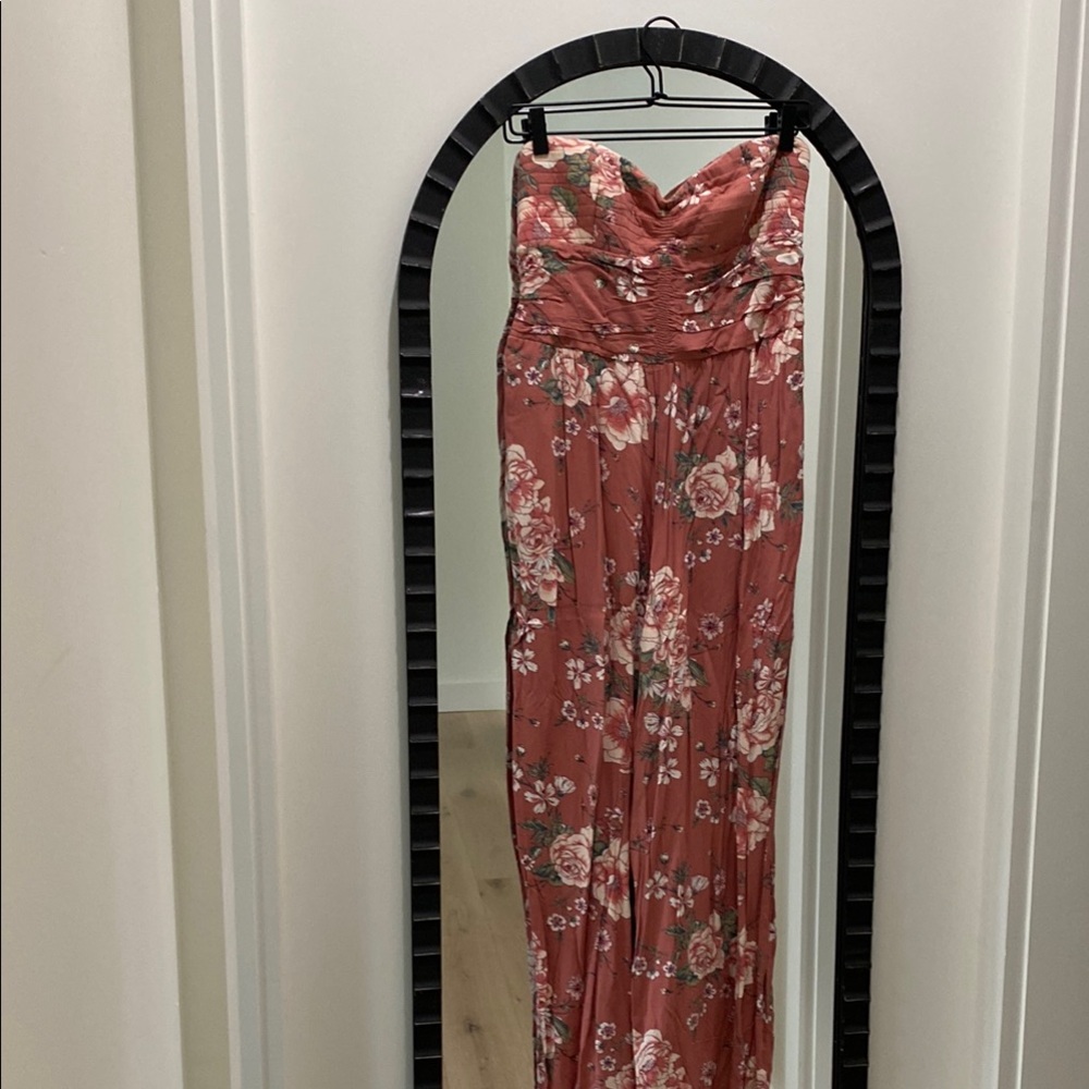 Floral Strapless Dress